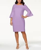 macy's purple dress plus size